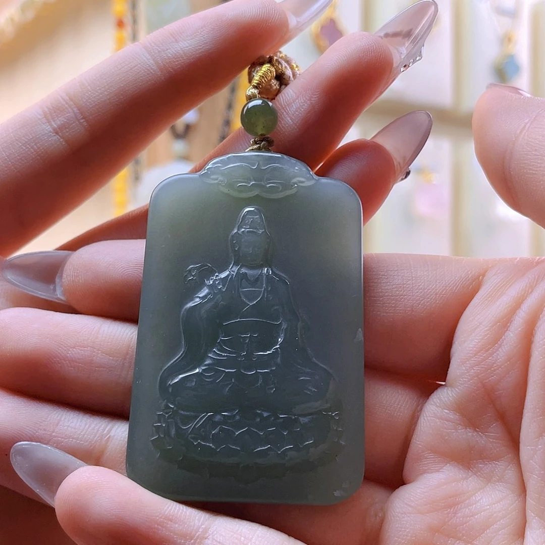 和田玉吊坠(赠链)未镶嵌陆*六