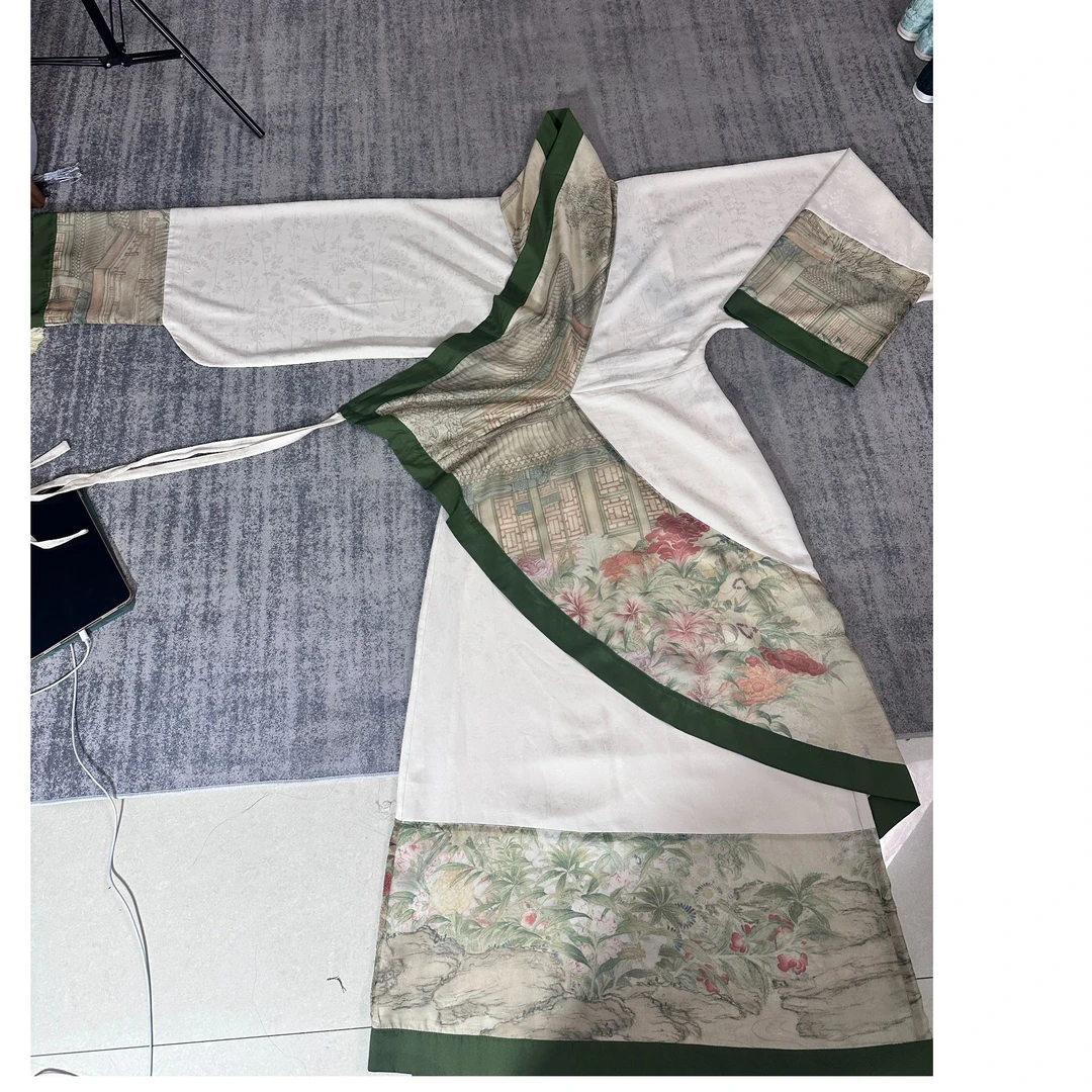 醉今朝工作室孤品现货鱼尾曲裾汉服掉落