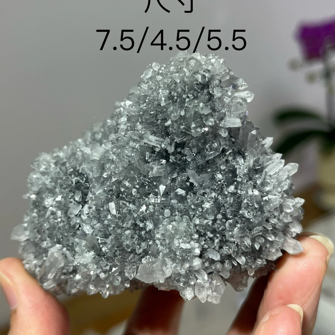 天然福建水晶晶簇可用于家居鱼缸花园装饰造景的观赏石摆件