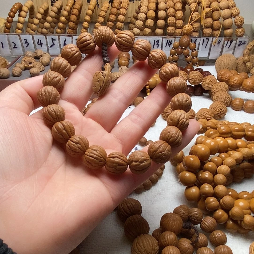 手串猴头核桃全品无暇三围同尺【西瓜纹】手持