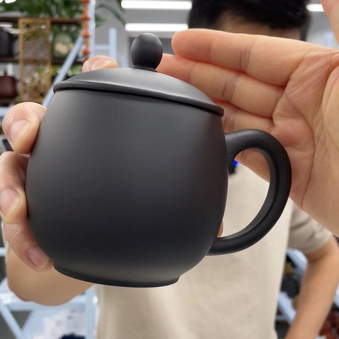 紫砂茶杯紫砂石小蛋