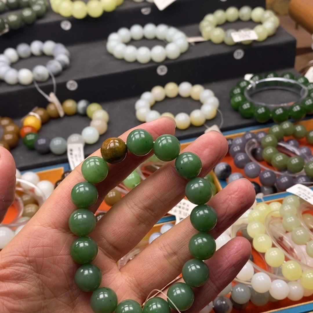 和田玉未镶嵌手链