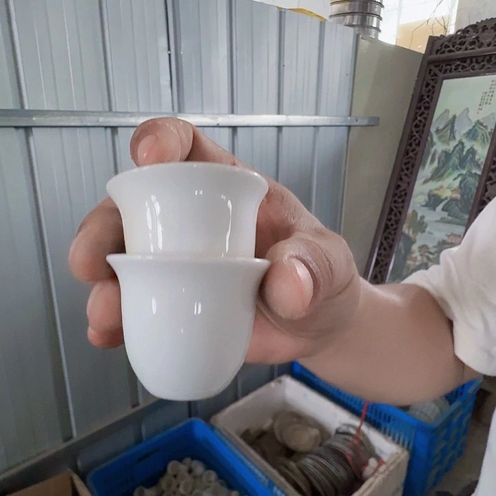 景德镇高温陶瓷小酒杯10个
