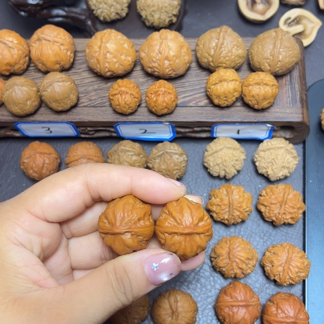 文玩核桃把件粗筋元宝28