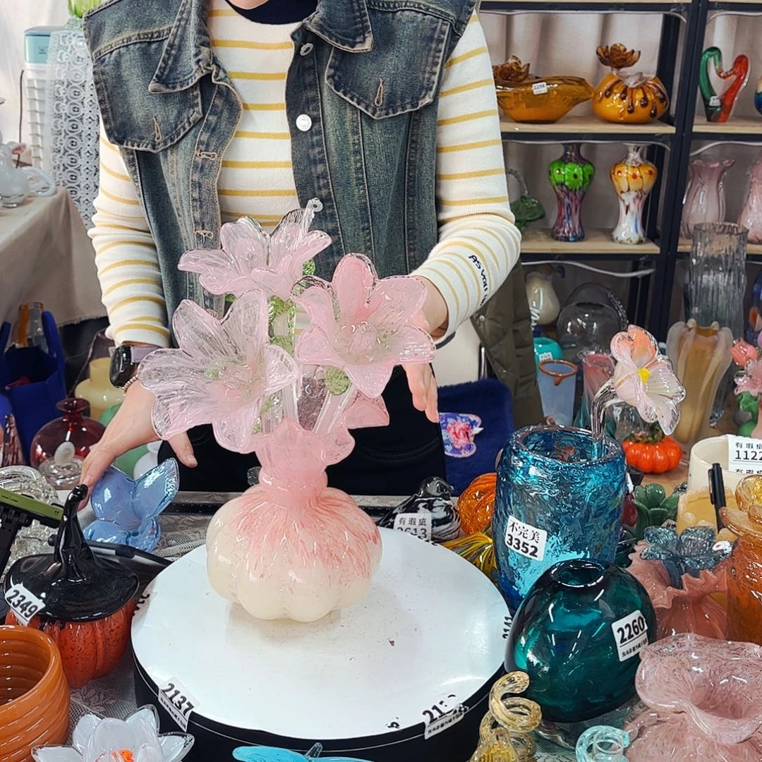 3花1瓶 家悦琉璃工艺品全品