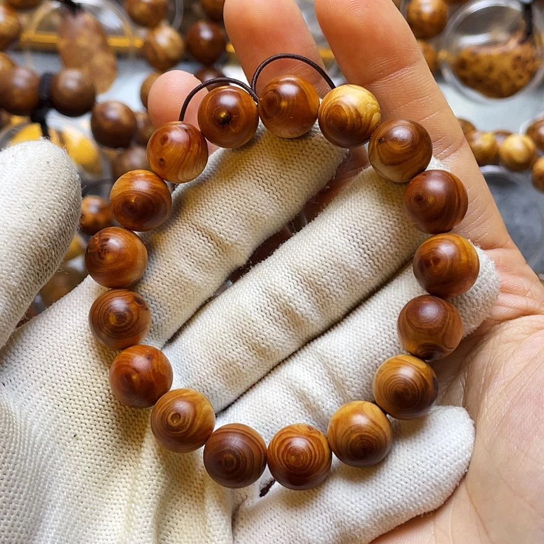 柏木手串/手链太行崖柏1.2黄金龙眼