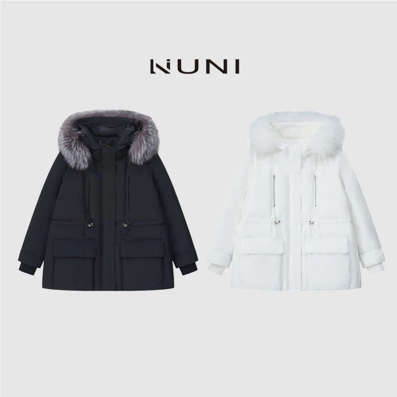 LINUNI“滑雪系列”頂奢系列鎮店单品鹅绒羽绒服LP狐狸毛领LY1008