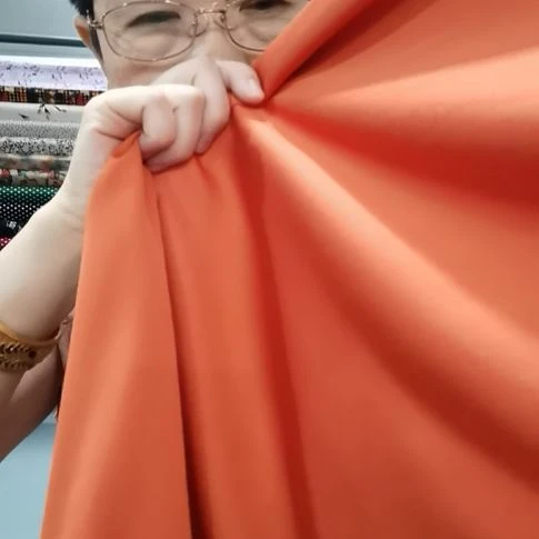 醋酸棉布料桔色2.4米
