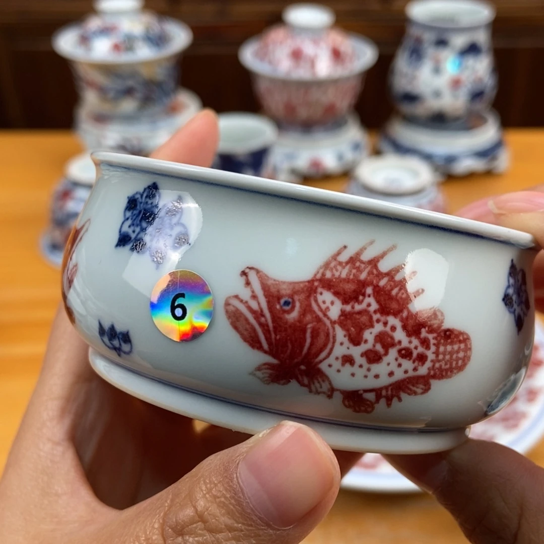 手绘现代茶具非古董