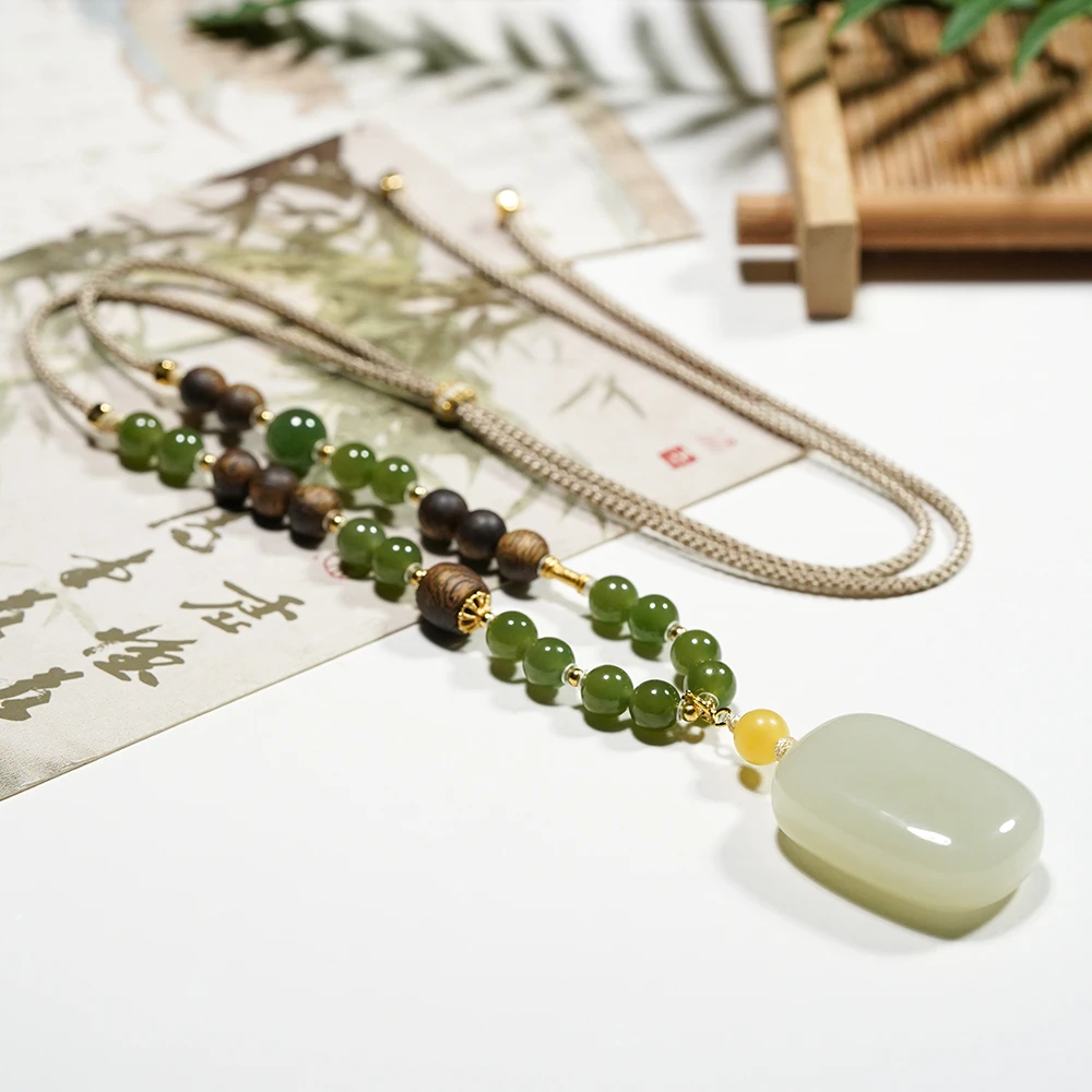 沉香海南乌身圆叶沉香无事牌6MM吊坠挂脖