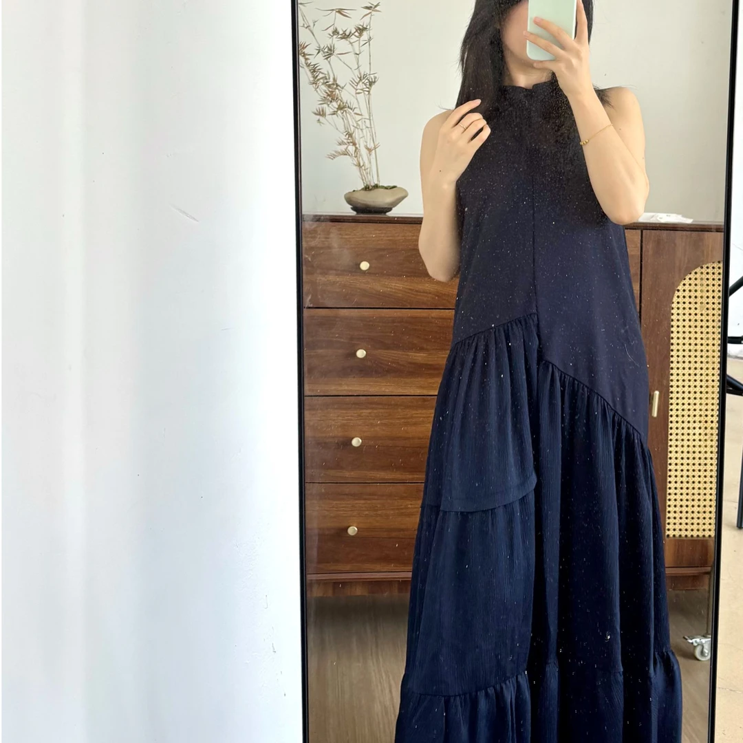 【主播展示为准】小众原创设计 露肩连衣裙