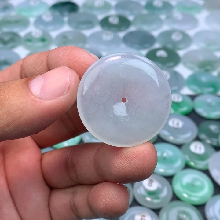 颈饰未镶嵌翡翠缅甸天然A货翡翠34.2-5.8