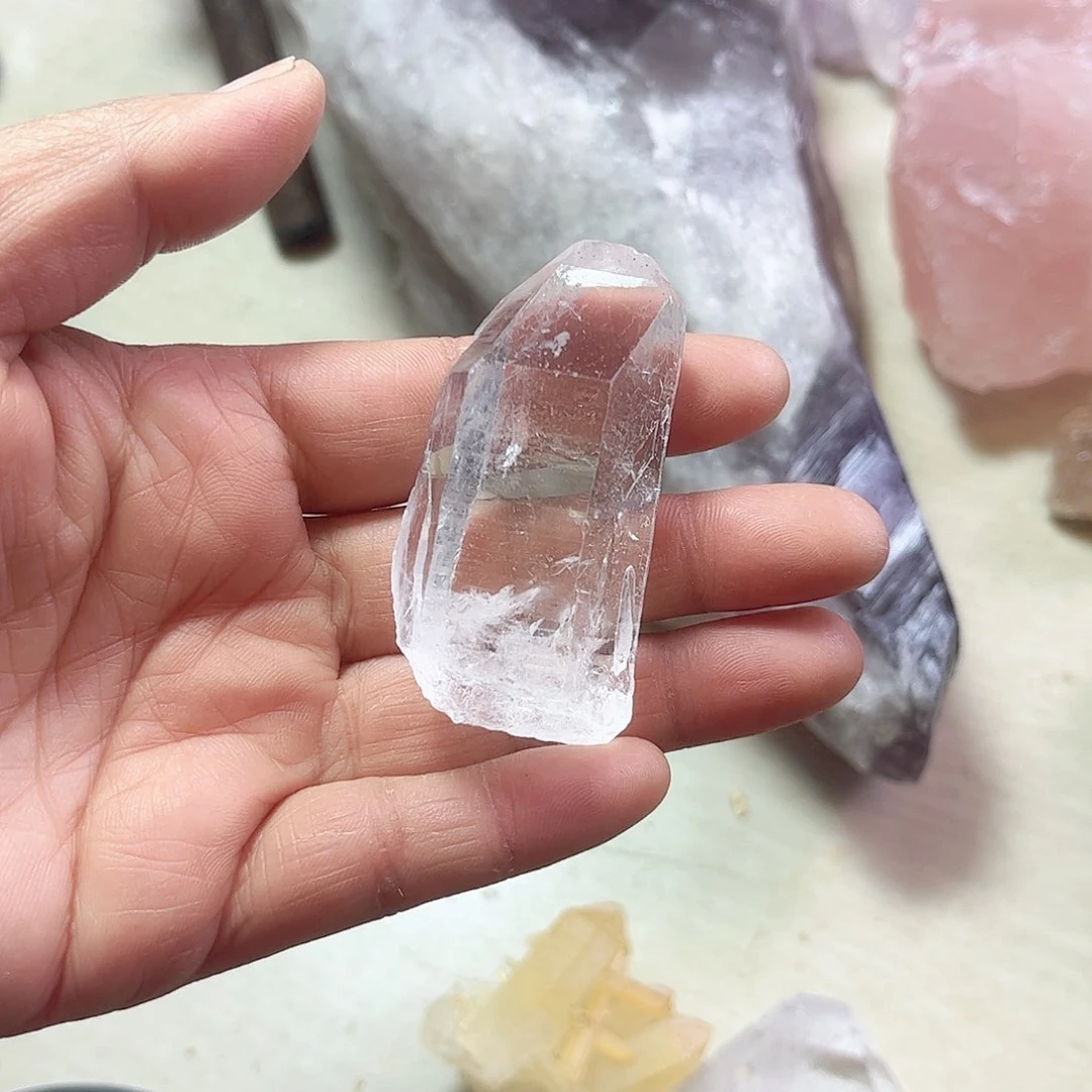 水晶天然水晶原石未镶嵌净*?