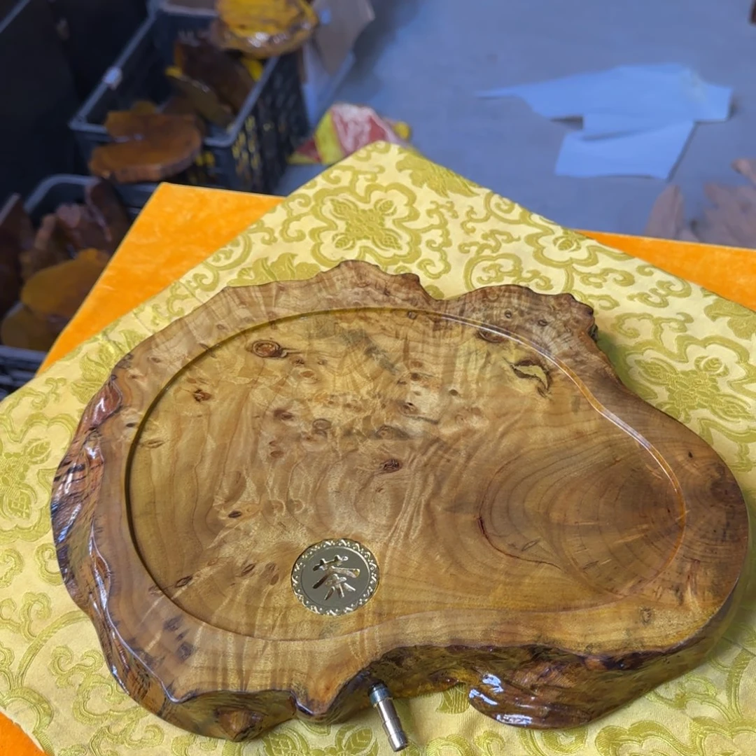 金丝楠黄金樟茶盘