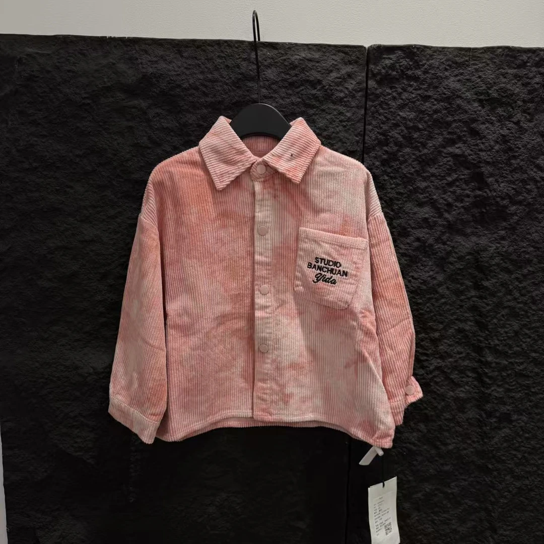 67025外套）秋季新款儿童宽松时尚长袖宽松百搭外套