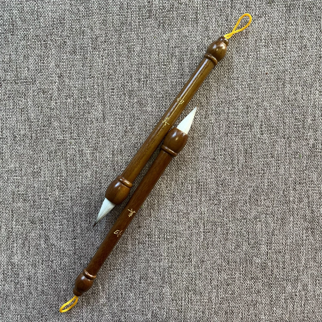 【归真】出口纯动物紫狼羊兼毫古法纯手工二王行书小楷专用