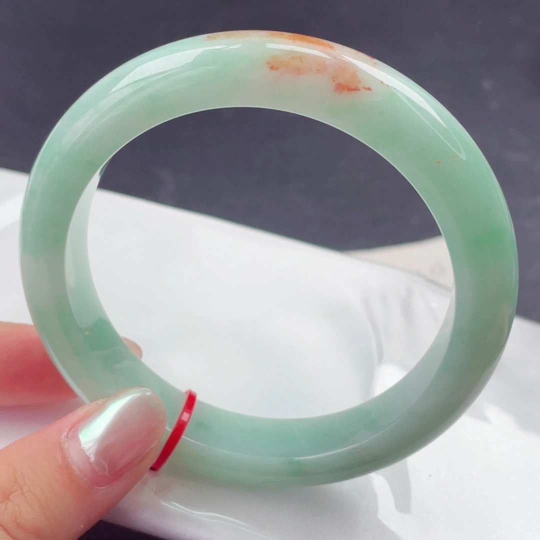 翡翠未镶嵌手镯61圈口