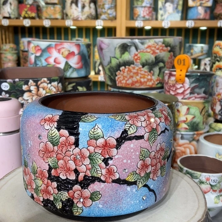 红陶景德镇艺术手绘作品