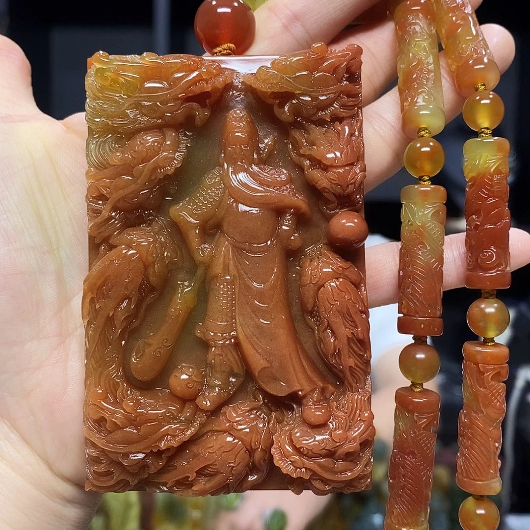 未镶嵌岫玉挂件吊坠