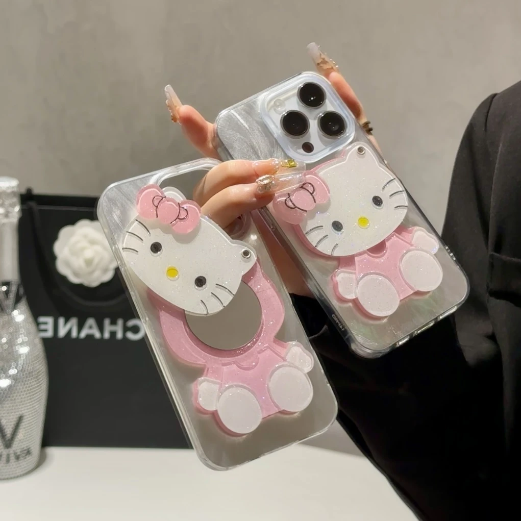 BANCAKitty补妆镜适用iphone15/16苹果13手机壳华为vivo小米14opp