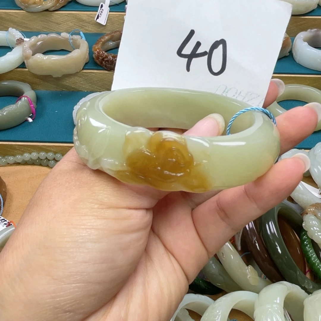 未镶嵌手镯和田玉圈口57
