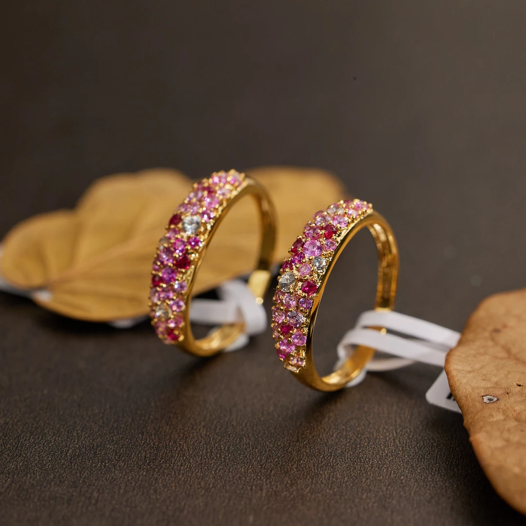 【歪歪】18K彩蓝宝石戒指（多样性发一）XB-S2112