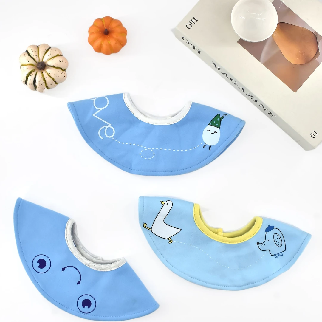 （卡通款瑕疵盲盒）婴童口水巾宝宝饭兜围兜婴幼儿瑕疵no退no换