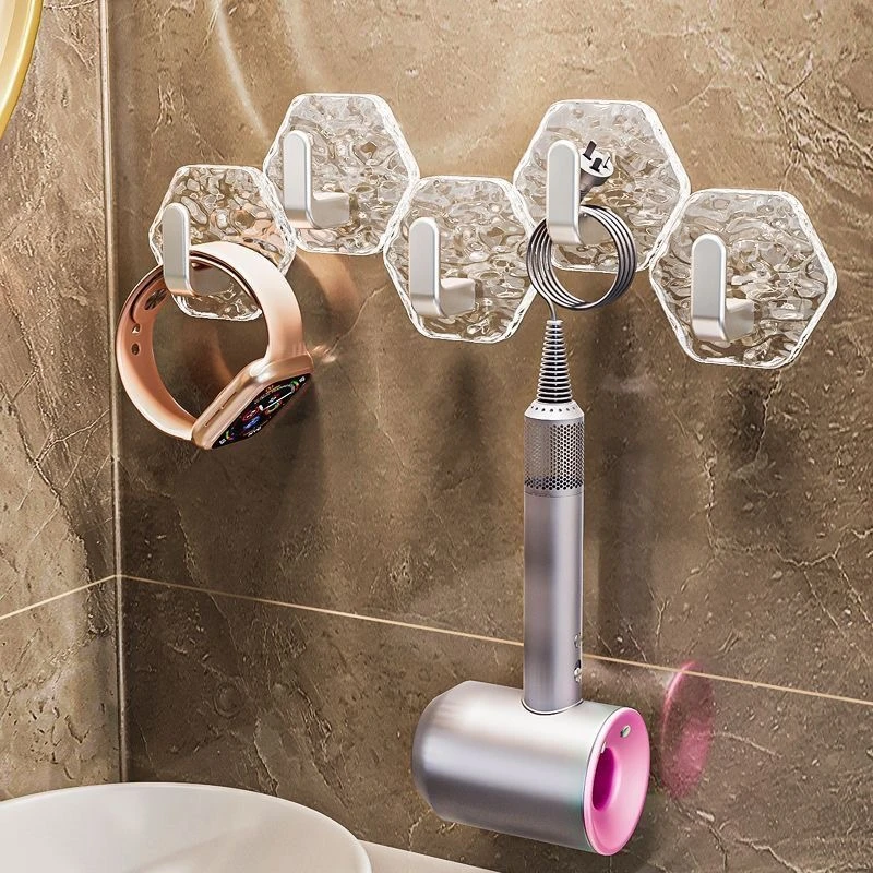 高档挂钩免打孔创意亚克力门后粘胶卫生间浴室贴墙粘钩宿自粘