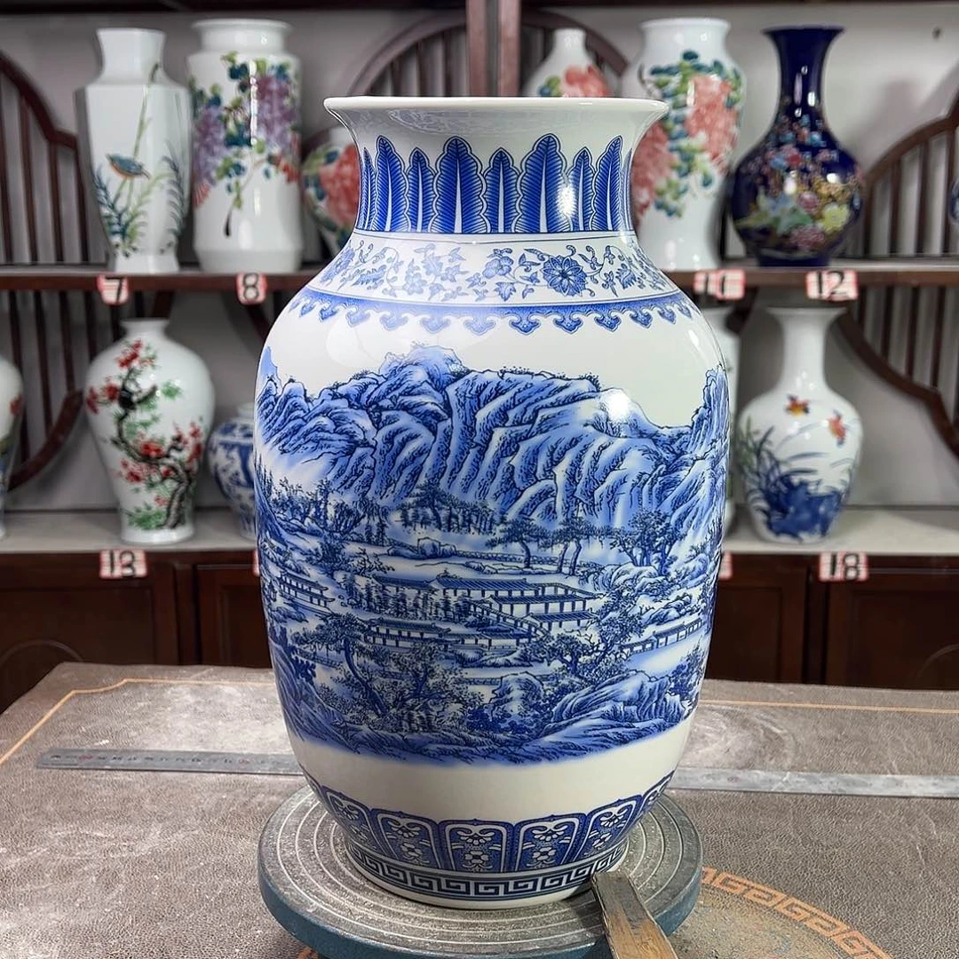 摆件陶景德镇陶瓷富春