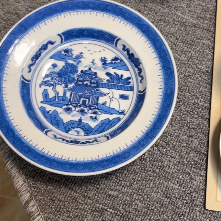 碗景德镇陶瓷青花梧桐盘