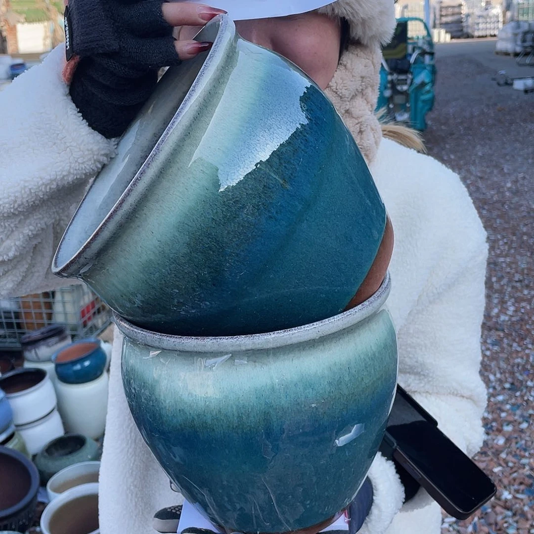 红陶王嫂花盆0130-164