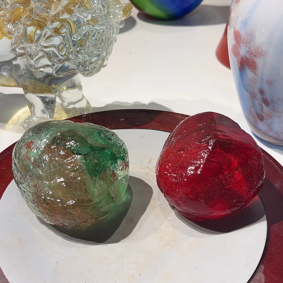 琉璃手工艺品纯手工仿玉石摆件