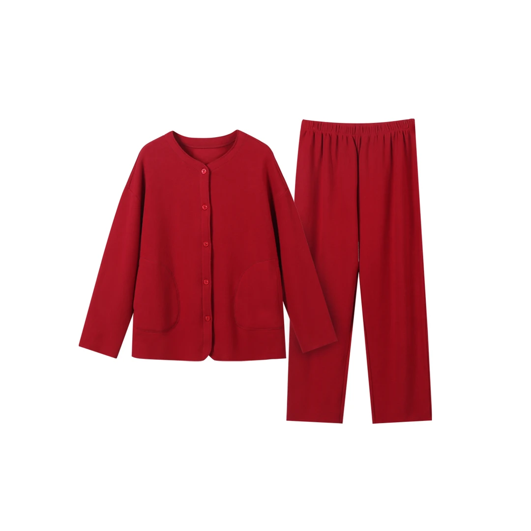 高端摇粒绒圆领开衫 套装 SE52047