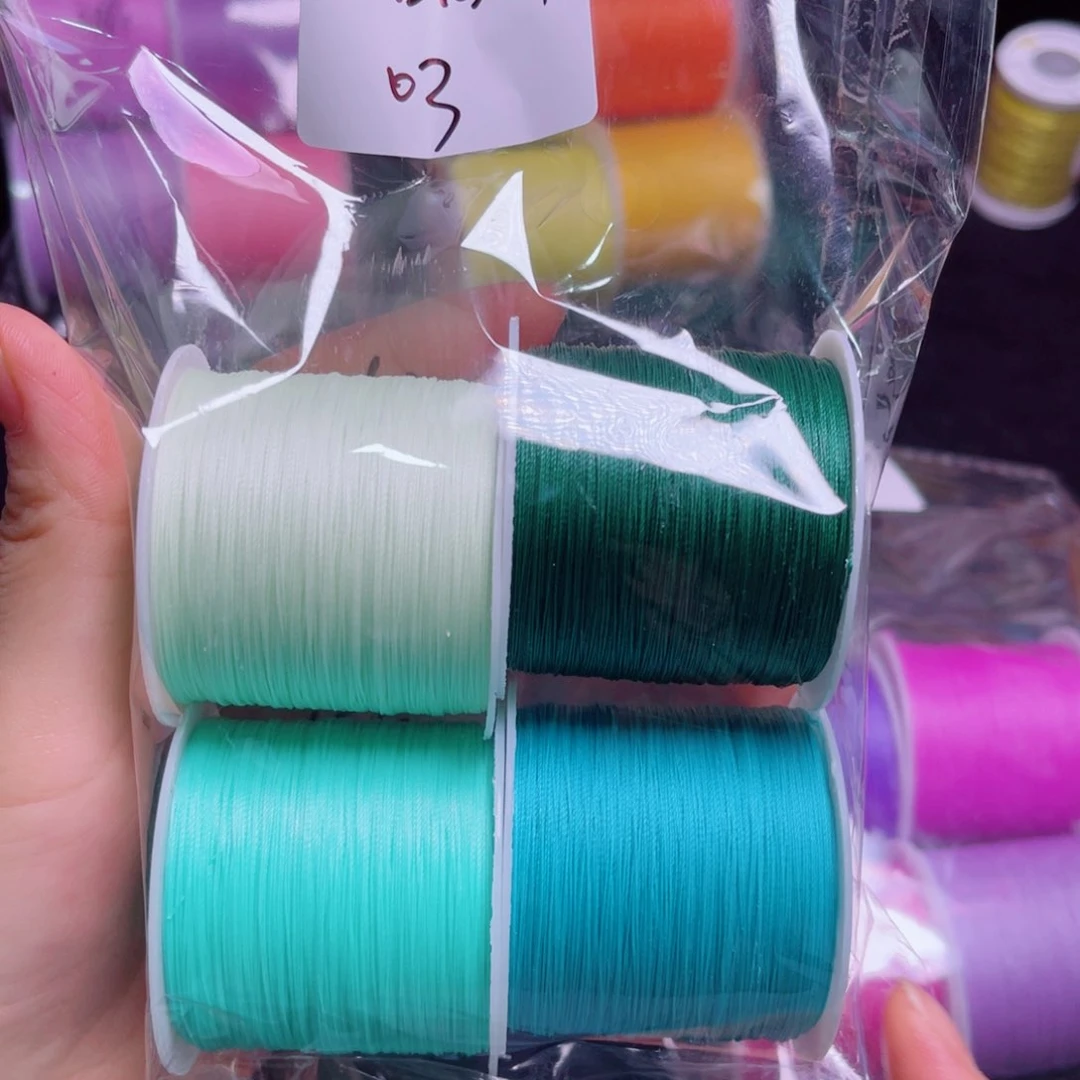 腈纶开播福利03  3股圆蜡白卷4色套盒