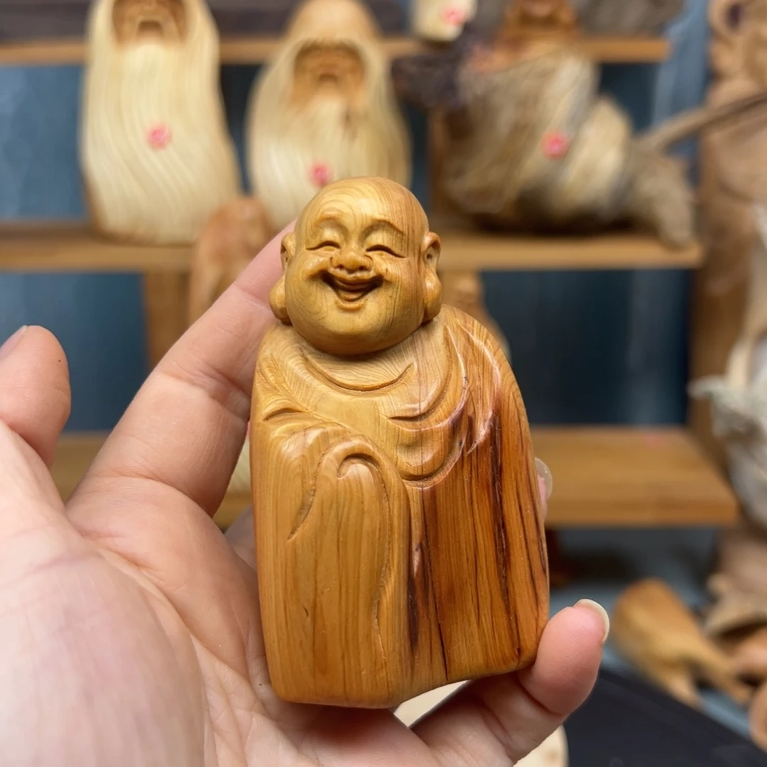 木崖柏木摆件手把件
