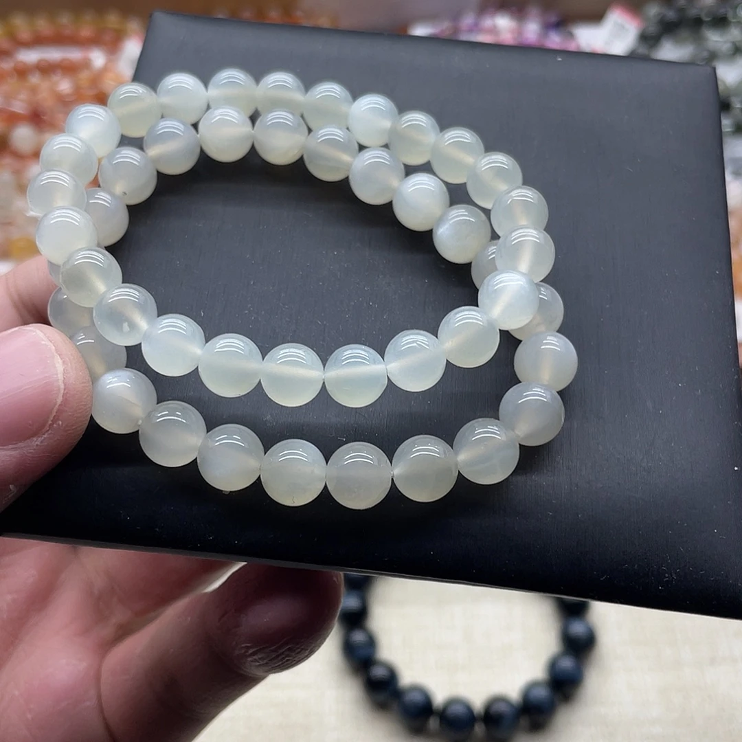 水晶未镶嵌手串白月光手串