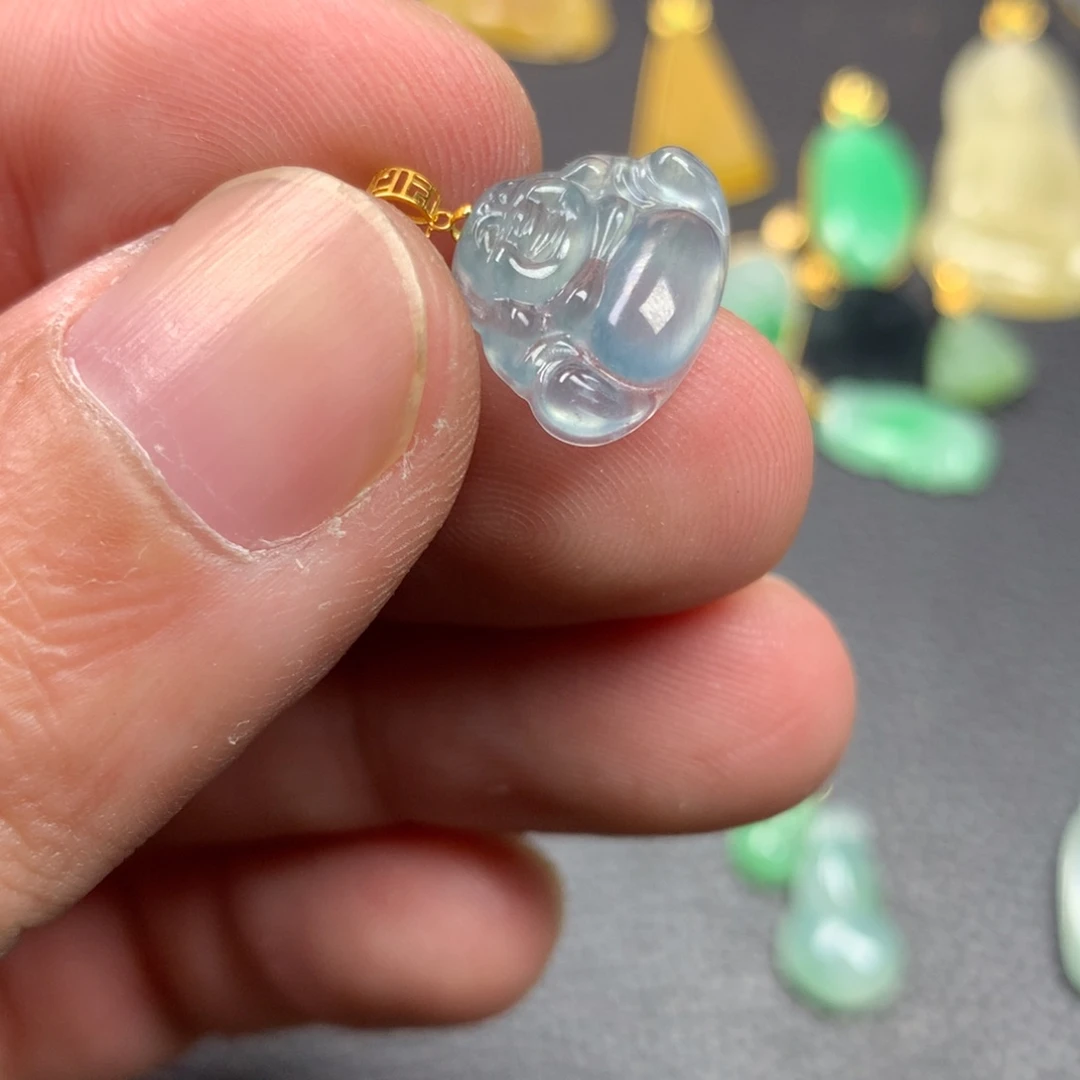 【闪购商品】颈饰18K金镶嵌翡翠翡翠