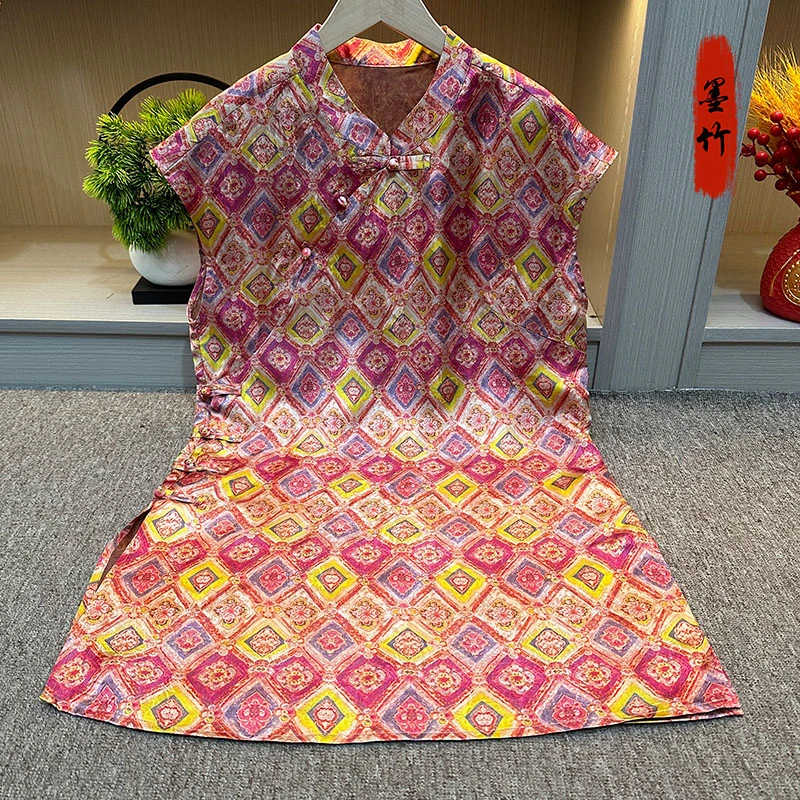 【69606】新中式中国风上衣马甲奥黛高定气质时尚女士无袖上衣