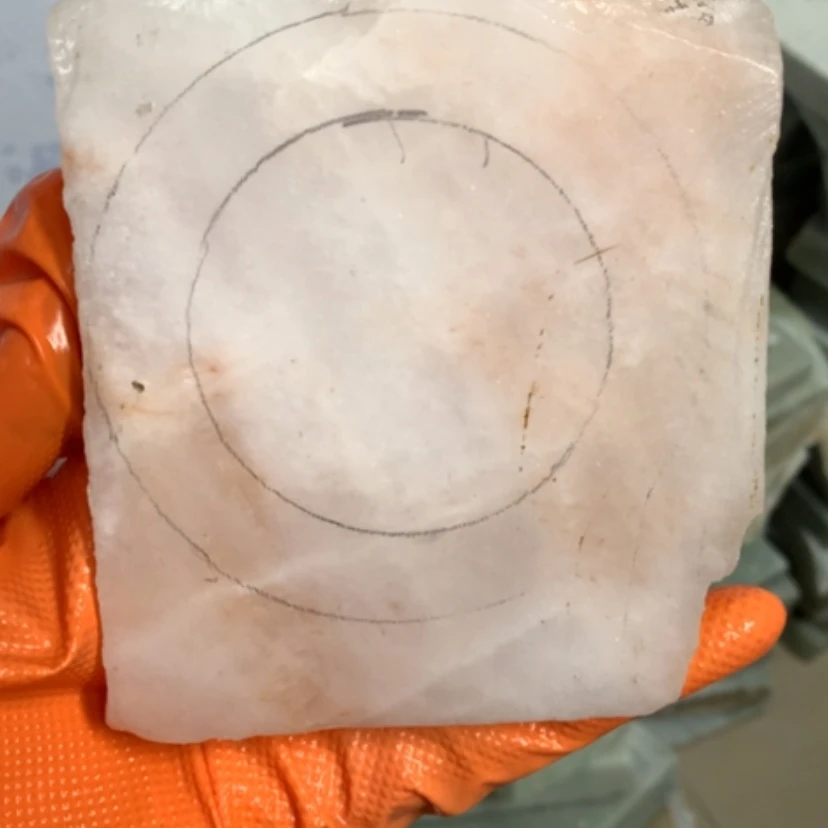 【闪购商品】未镶嵌手镯石英质玉桃花冰冰