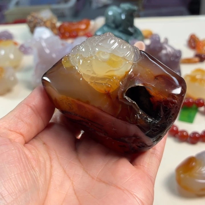 玛瑙/玉髓未镶嵌吊坠(不含链)