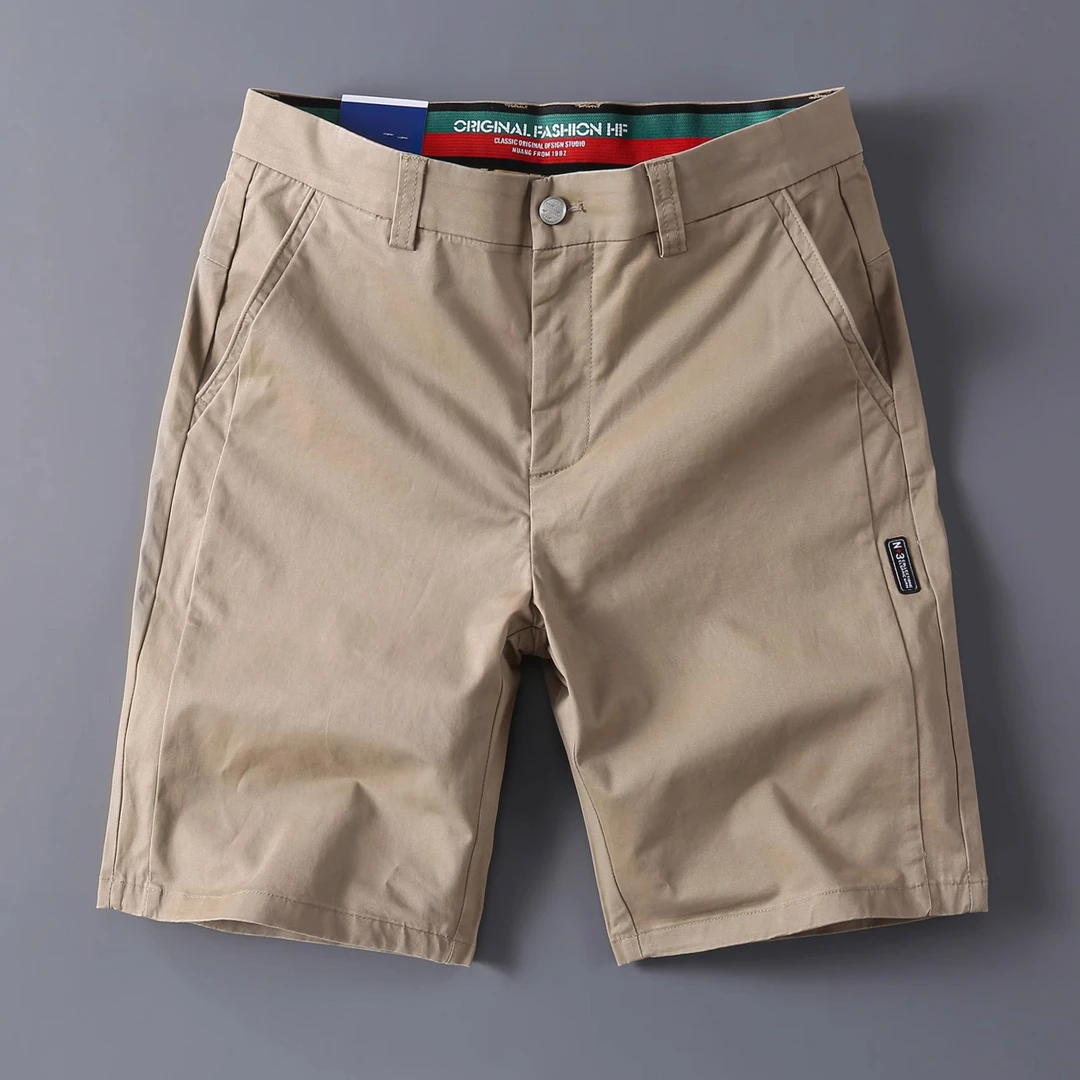 MR.MUDI/穆迪先生2025新款五分裤男士高级感夏季外穿纯棉商务休闲