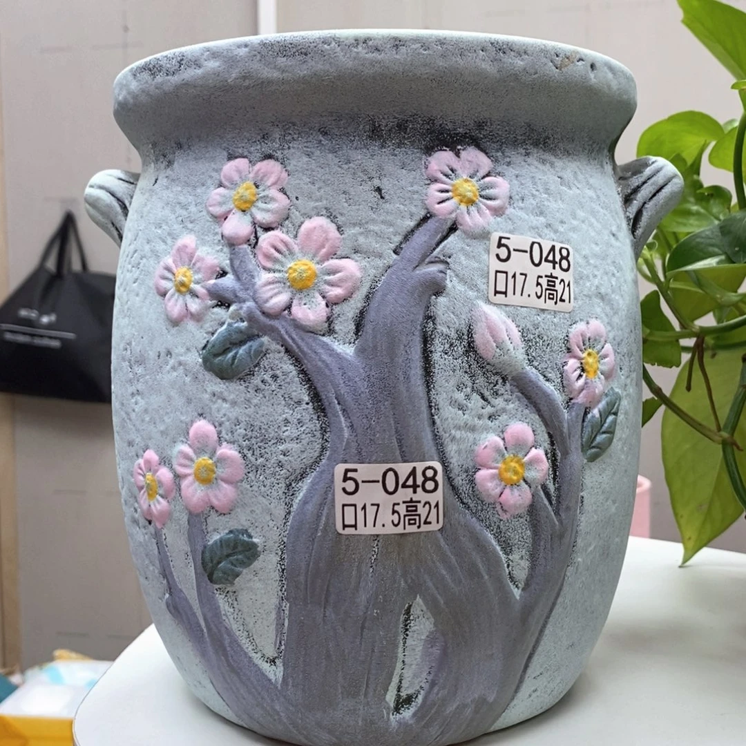 @夏西陶瓷花盆@@5048