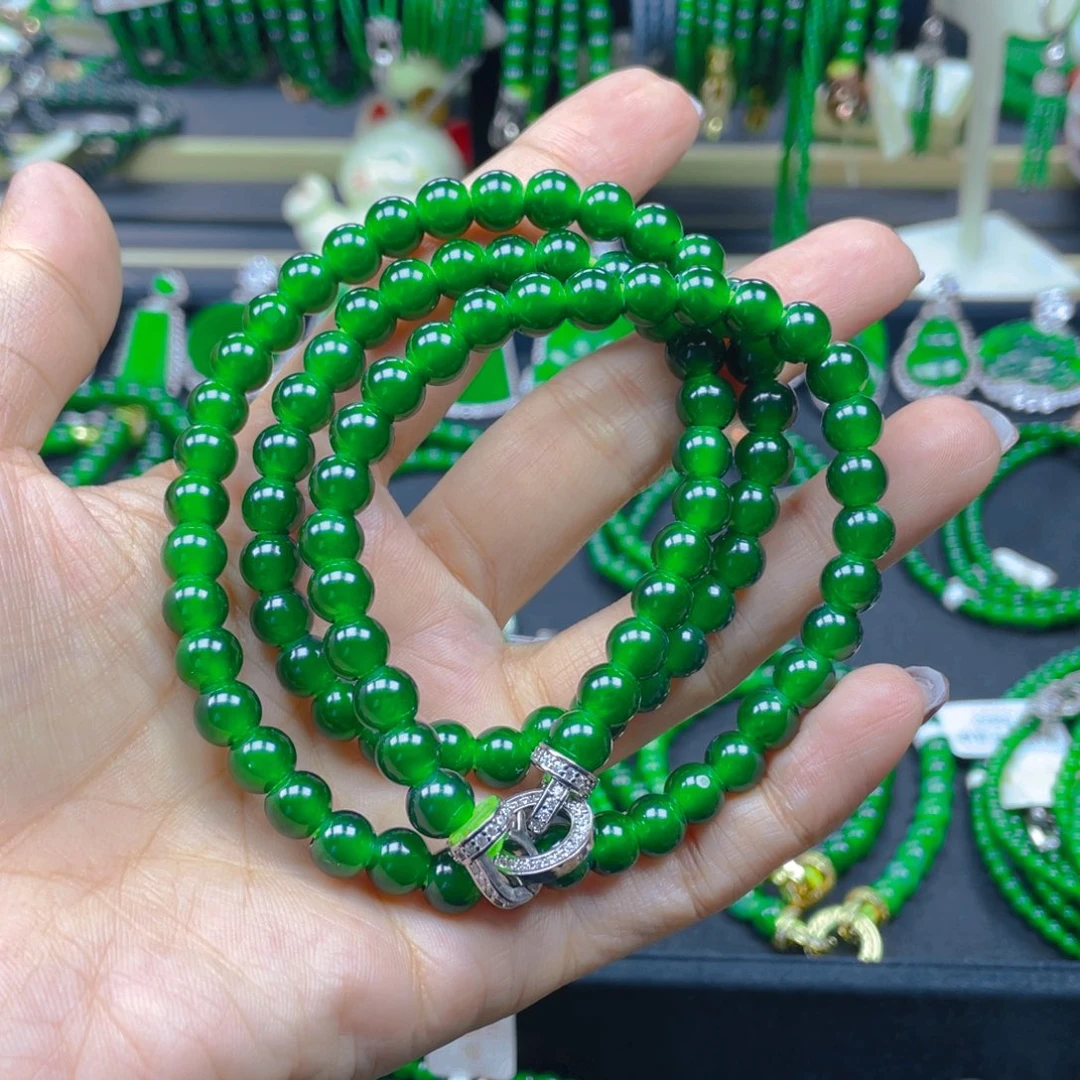 颈饰未镶嵌翡翠项链7