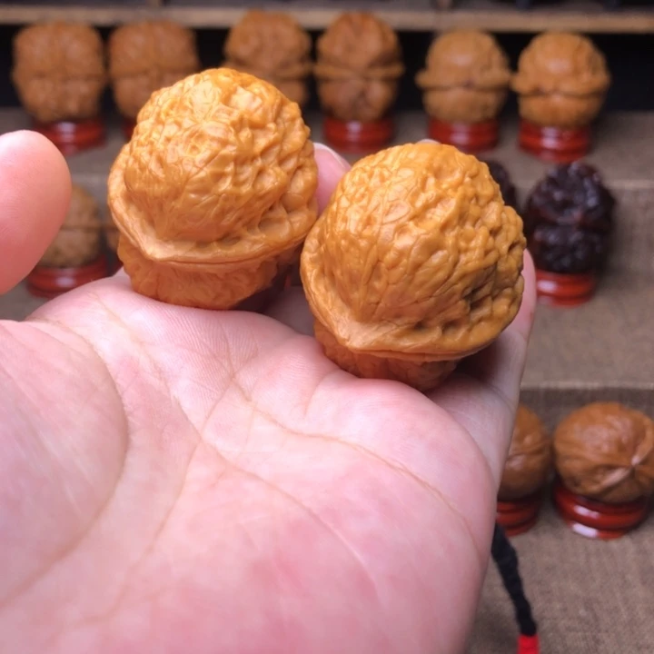 把件文玩核桃6卧莲金蟾37+