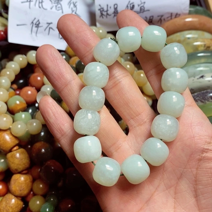 蛇纹石玉手链未镶嵌