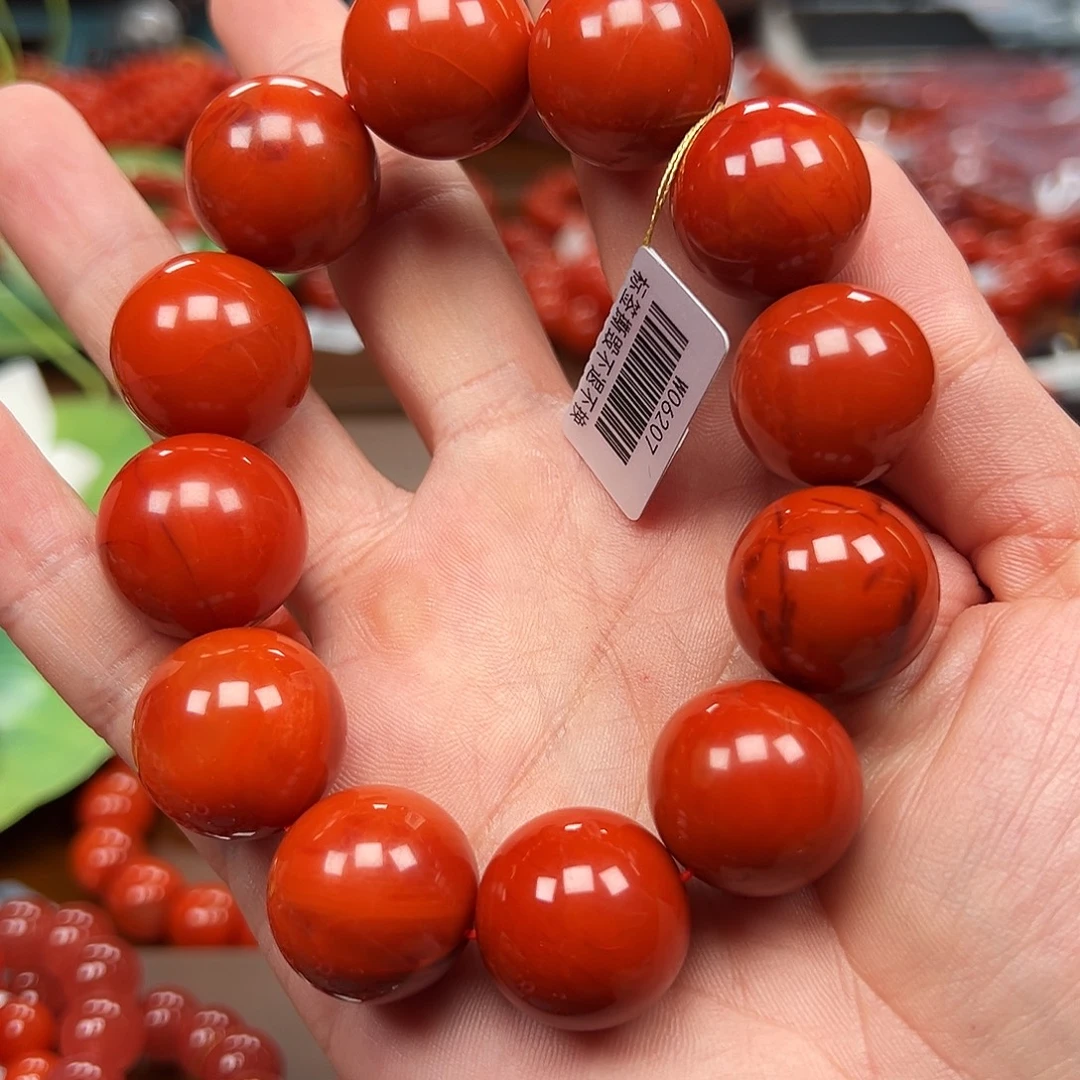 南红玛瑙未镶嵌手链
