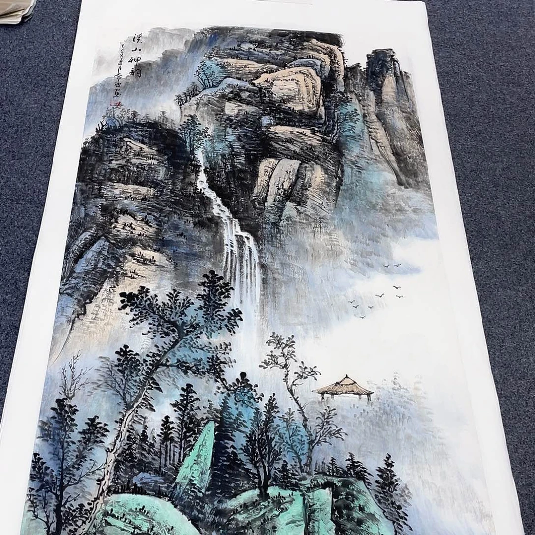 国画作品小姐姐放漏…