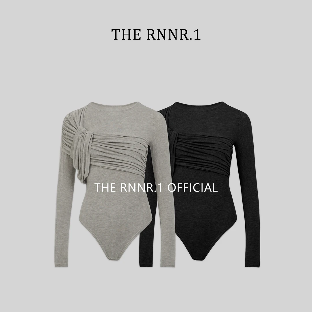 THE RNNR.1欧美风 立体褶皱 修身连体衣