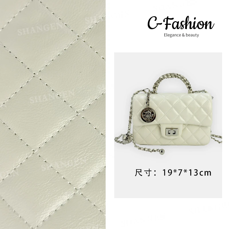 【尚恩CC】ZT-D7130-奶油布丁-轻奢女士新款手提斜挎菱格包