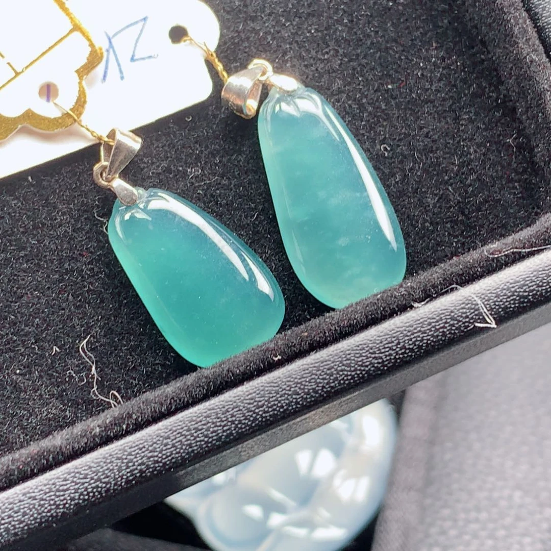 翡翠颈饰银S925镶嵌多样性发货发一件